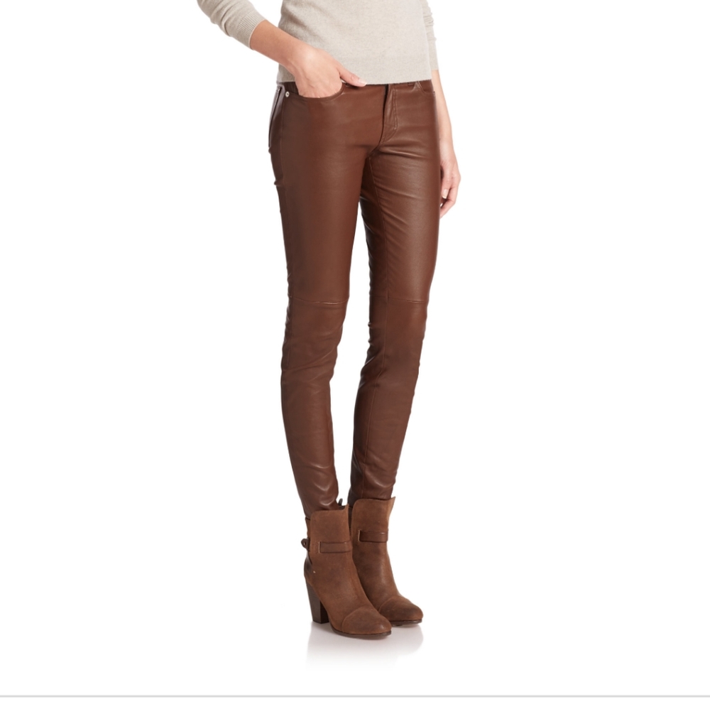 Ralph Lauren lambskin jeans skinny leg, sz 6